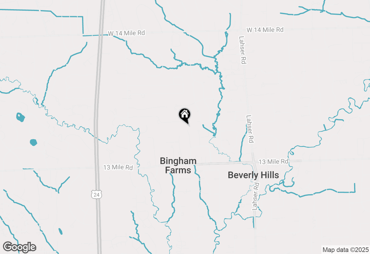 Map of 23755 Woodlynne Drive, Bingham Farms, MI 48025