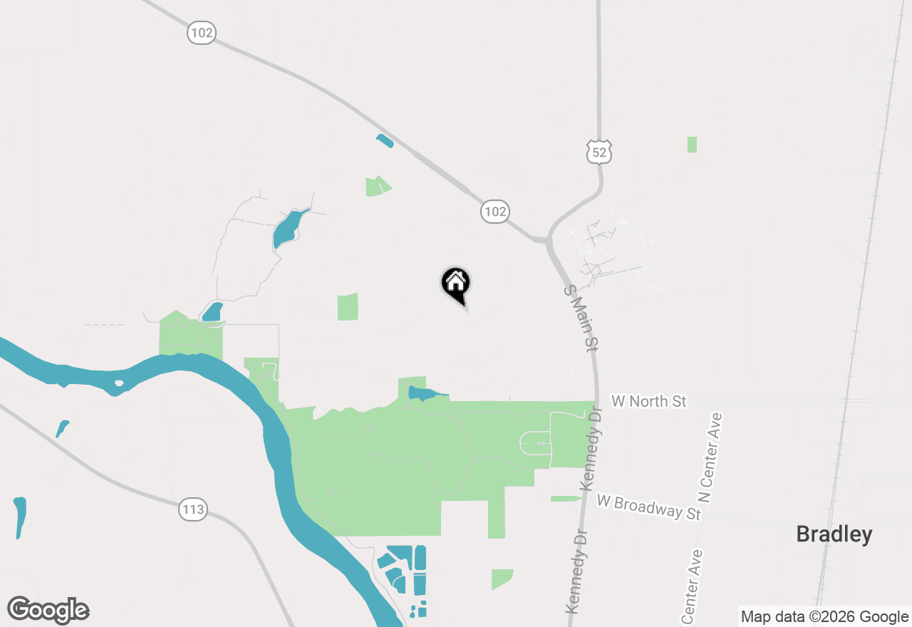 Map of 495 W River Street, Bourbonnais, IL 60914