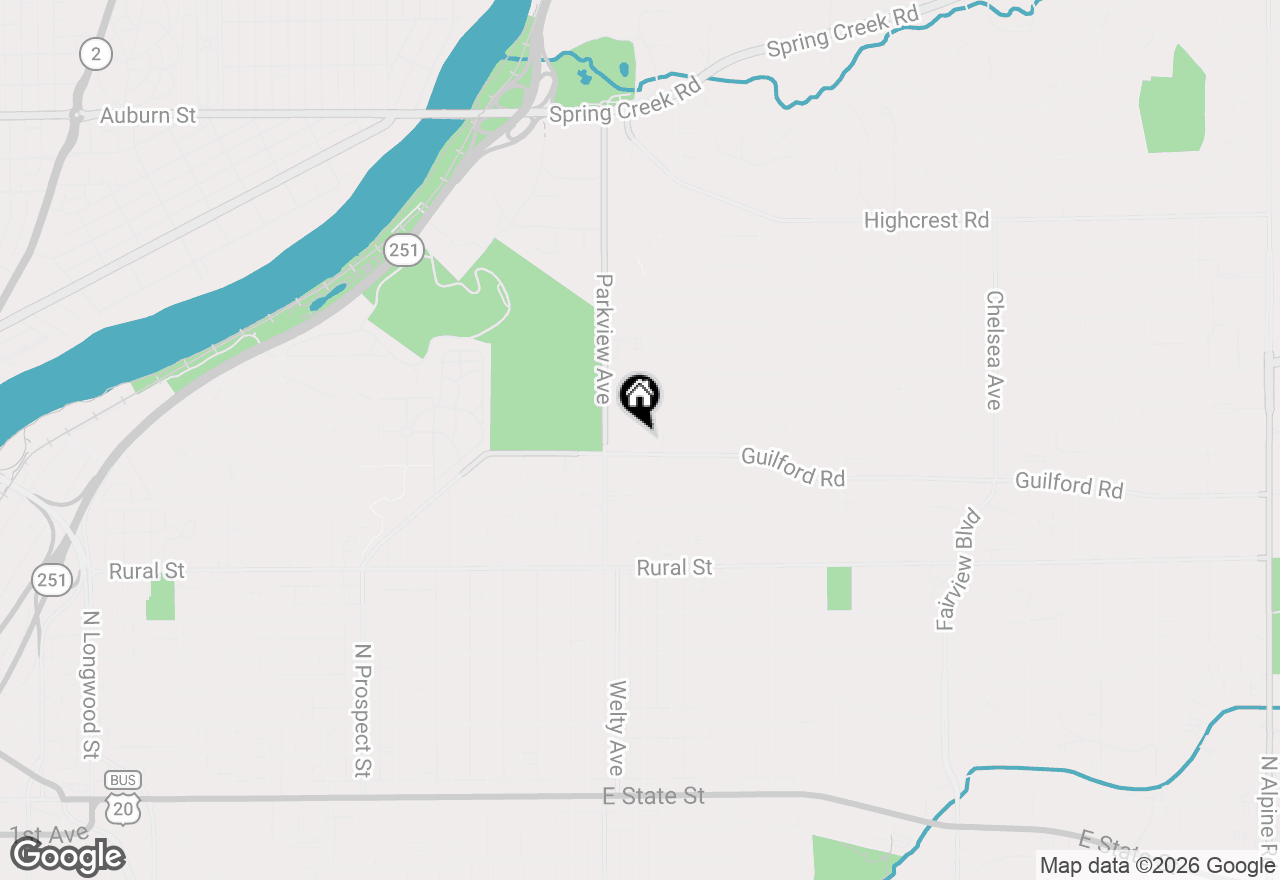 Map of 1011 Lundvall Avenue, Rockford, IL 61107