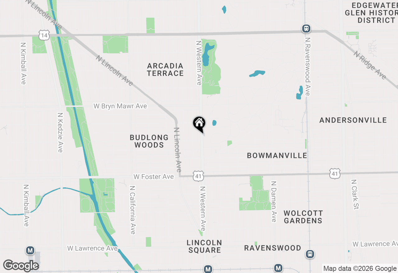 Map of 5412 N Western Avenue, Chicago, IL 60625