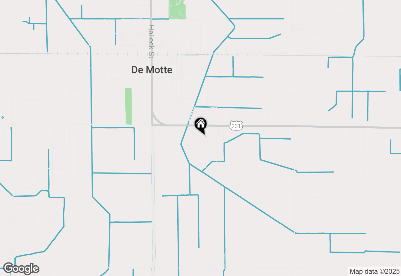 Map of 1611 Elderberry Street Se, Demotte, IN 46310