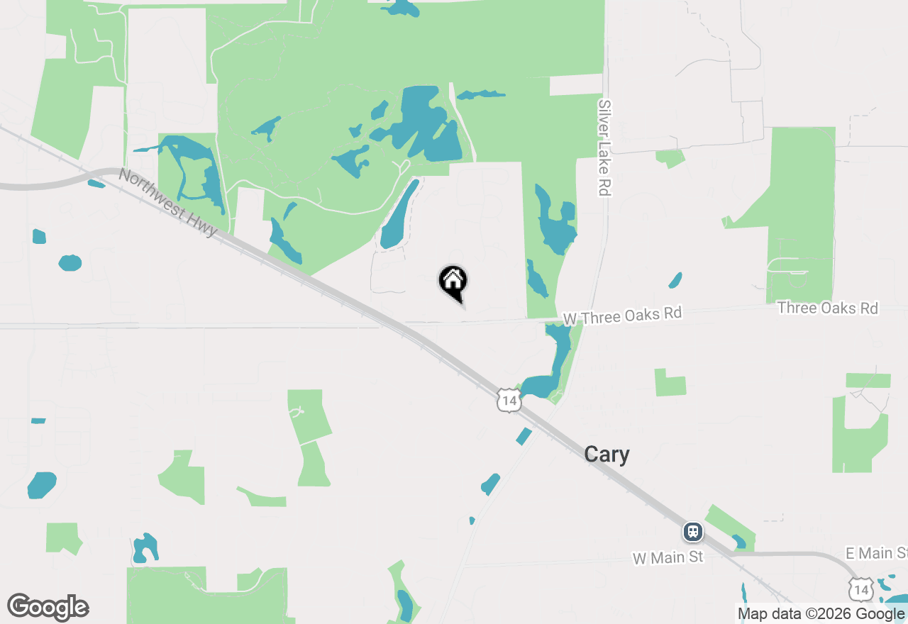 Map of 12 Oak Valley Drive, Cary, IL 60013