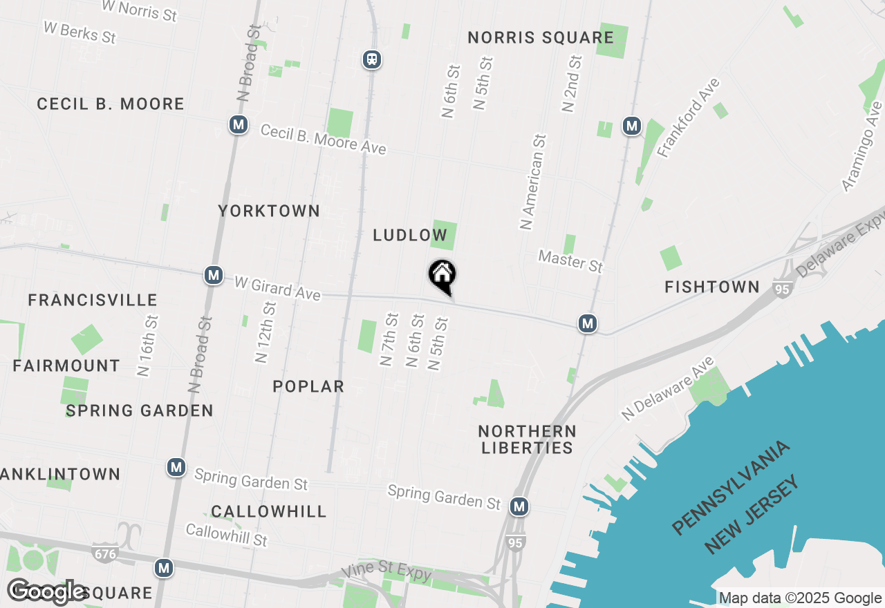 Map of 1028 N 5th Street, Philadelphia, PA 19123