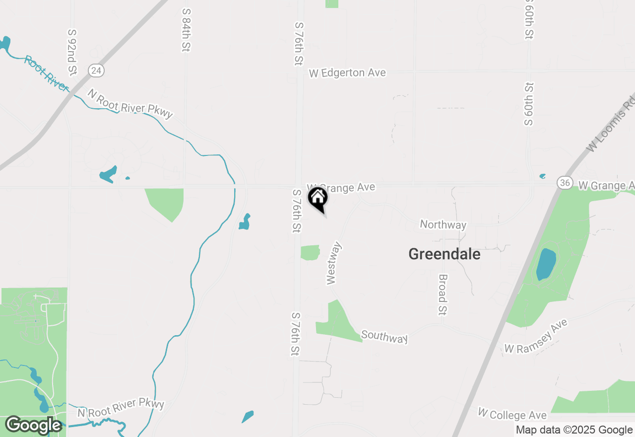 Map of 5619 Exeter St, Greendale, WI 53129