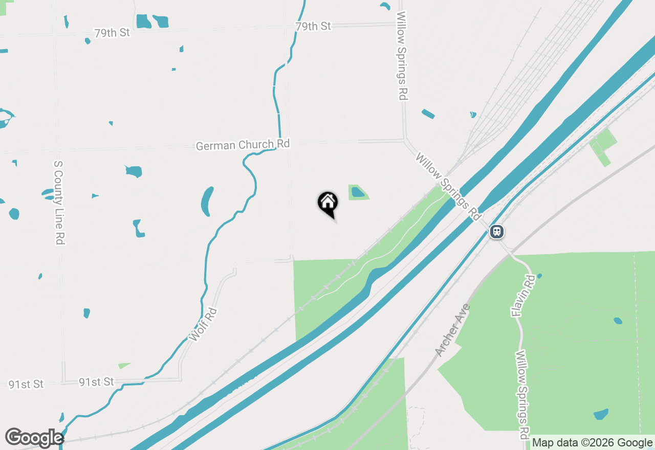 Map of 8540 Candlelight Drive E, Willow Springs, IL 60480