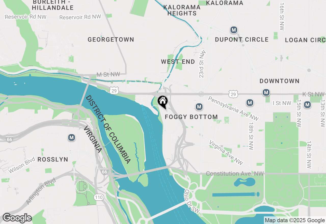 Map of 2700 Virginia Ave Nw #1101, Washington, DC 20037