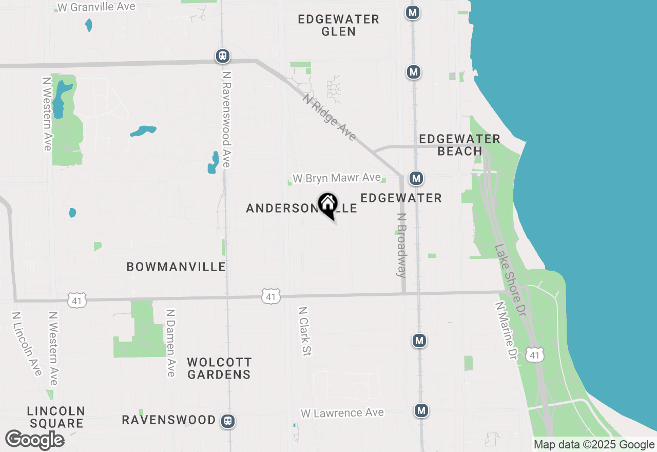 Map of (Address confidential), Chicago, Illinois 60640