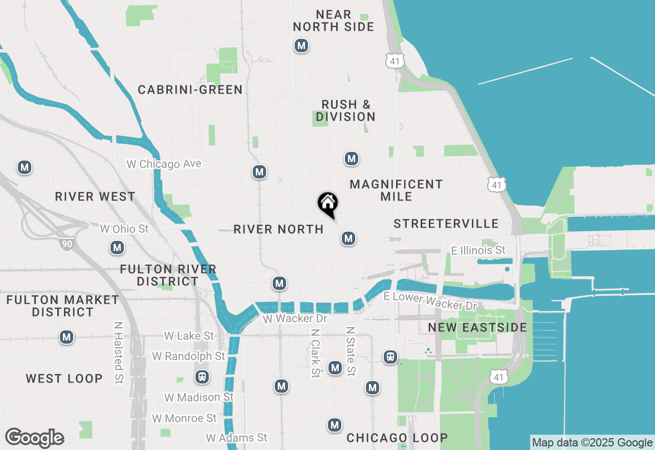 Map of 600 N Dearborn Street #1812, Chicago, IL 60654