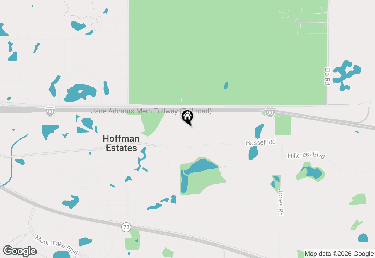 Map of 1350 Nottingham Lane, Hoffman Estates, IL 60169