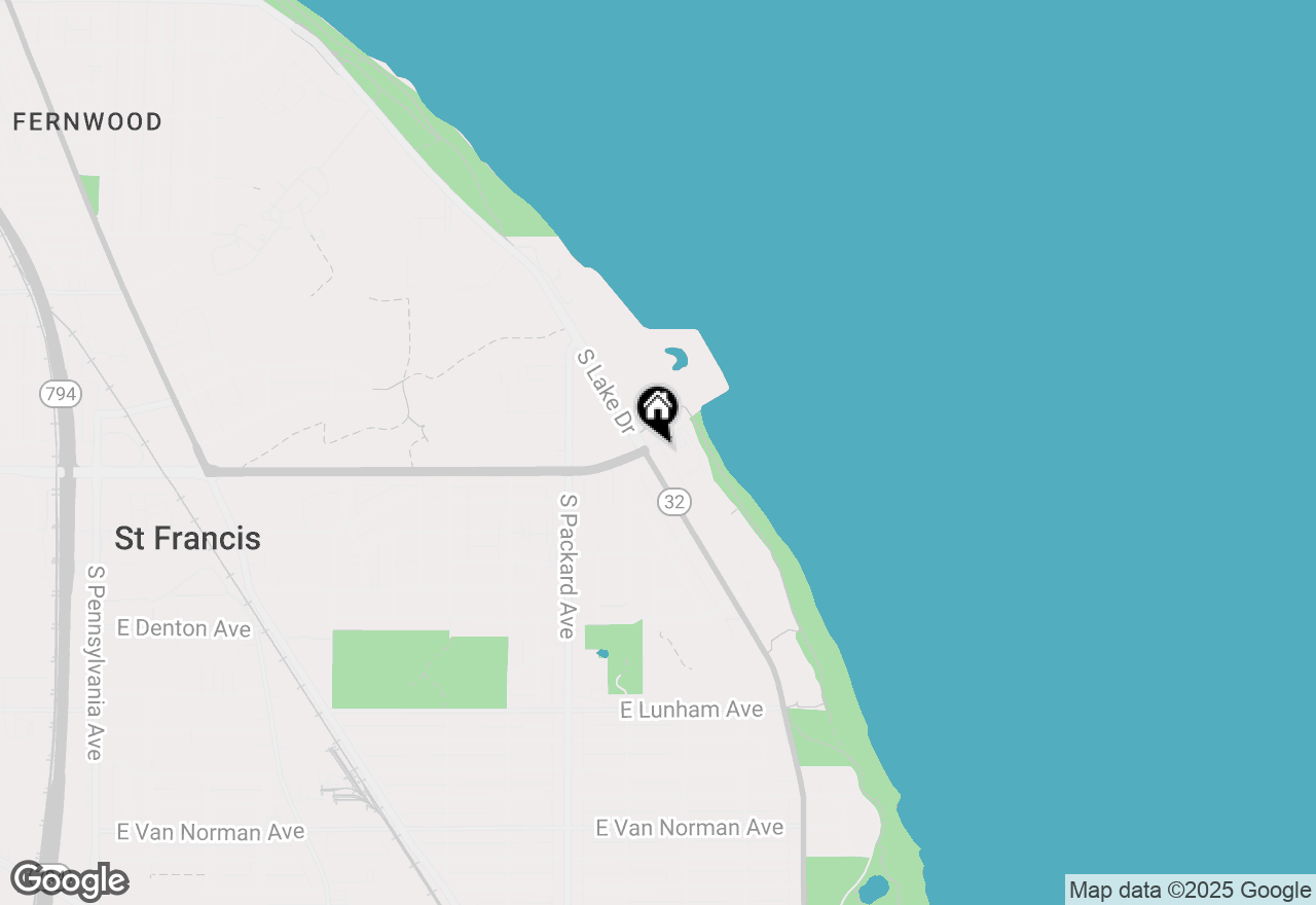 Map of 3852 S Lake Dr #11, St. Francis, WI 53235