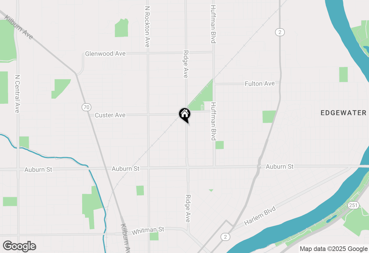 Map of 1916 Ridge Avenue, Rockford, IL 61103