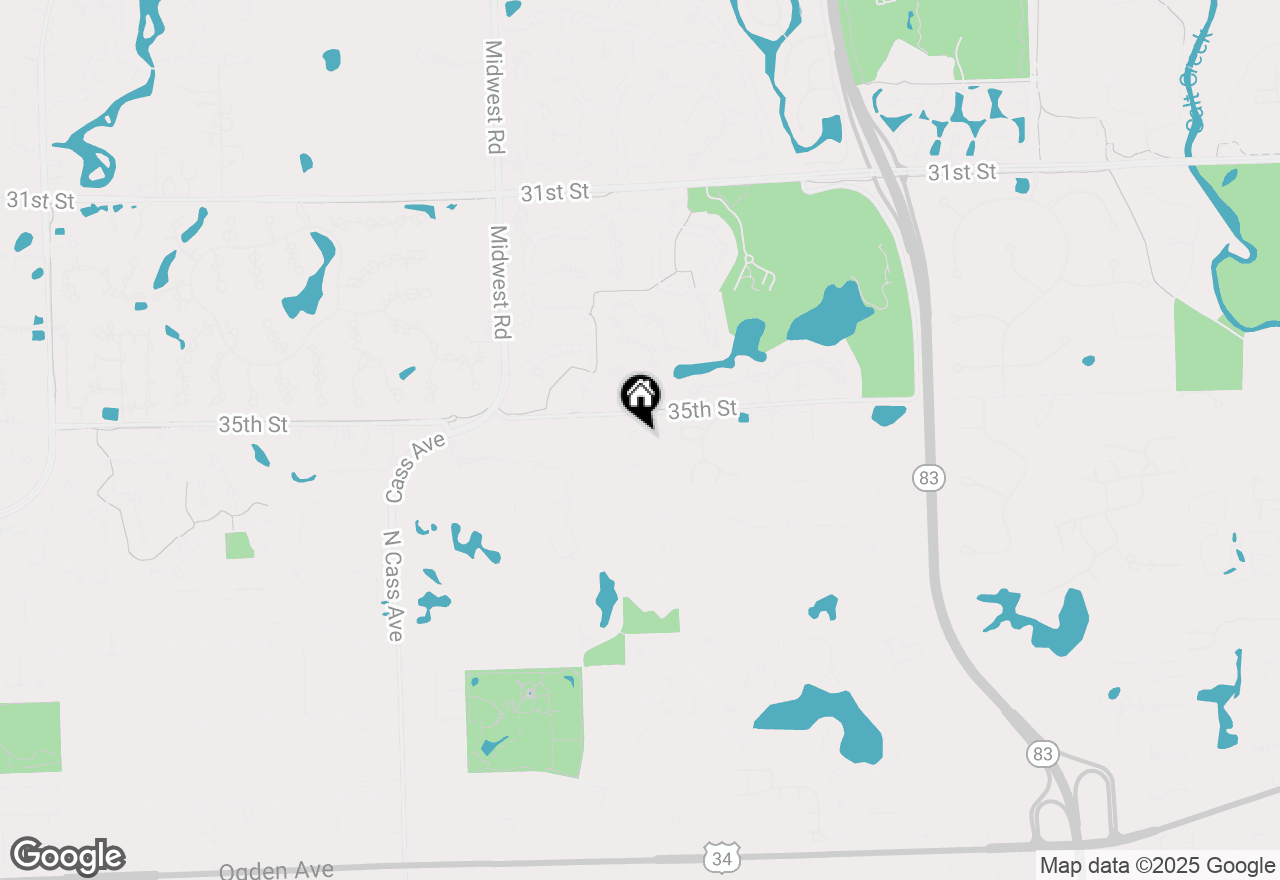 Map of 351 Jamestown Avenue, Westmont, IL 60559