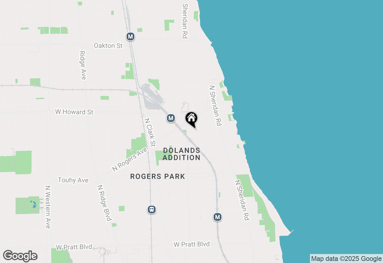 Map of 1536 W Fargo Avenue #3N, Chicago, IL 60626