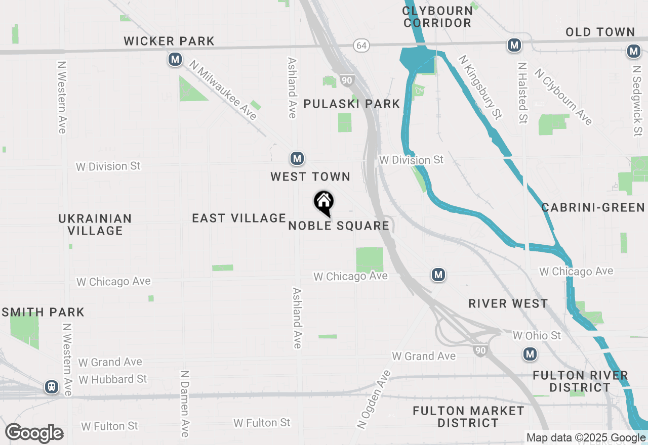 Map of 1501 W Augusta Boulevard #1, Chicago, IL 60642