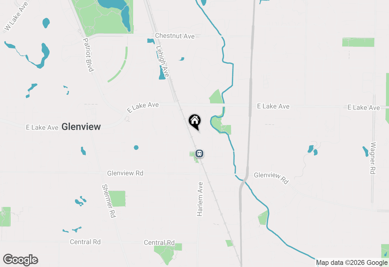 Map of 1228 Depot Street #2-D, Glenview, IL 60025
