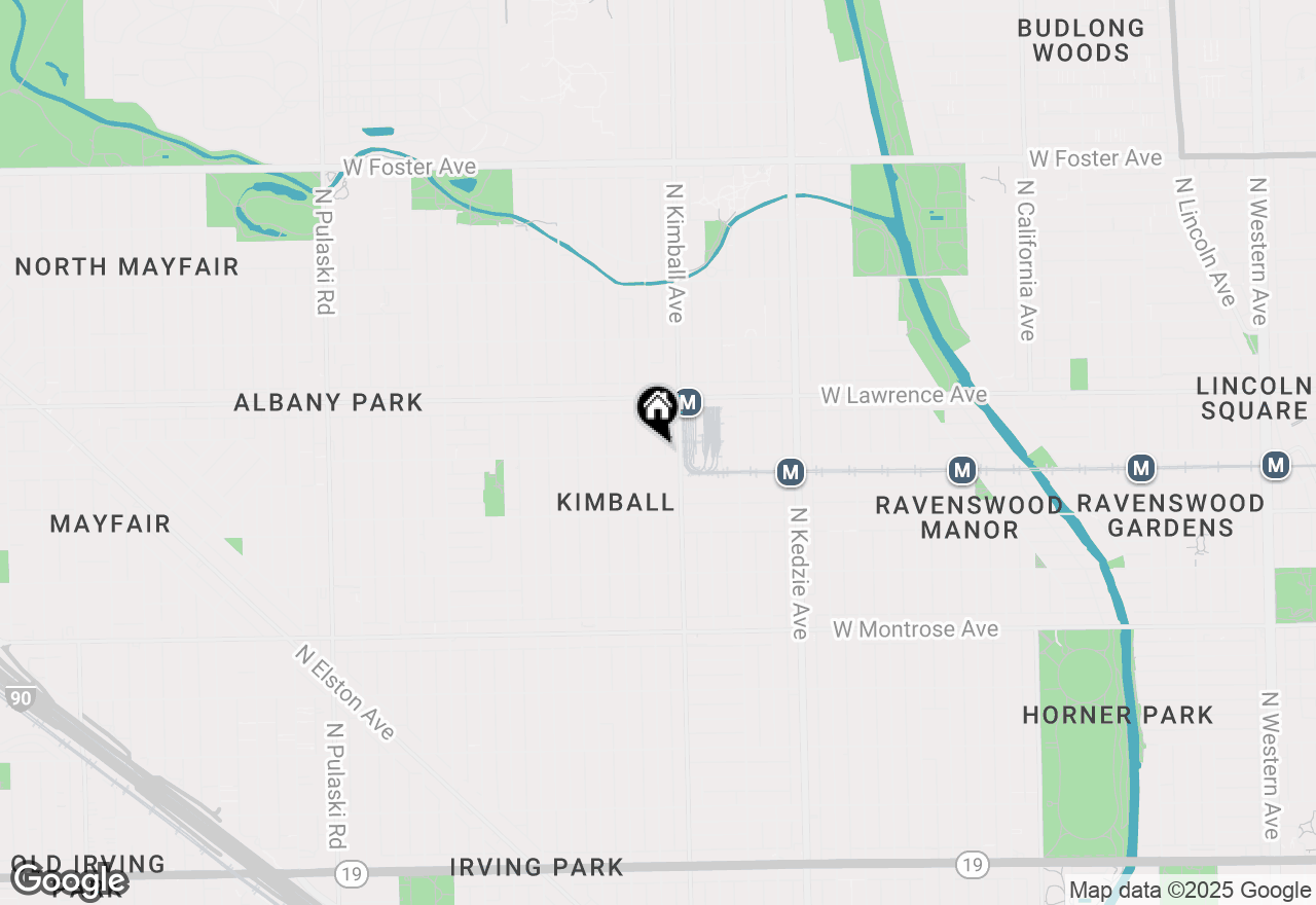 Map of 3422 W Leland Avenue #1E, Chicago, IL 60625