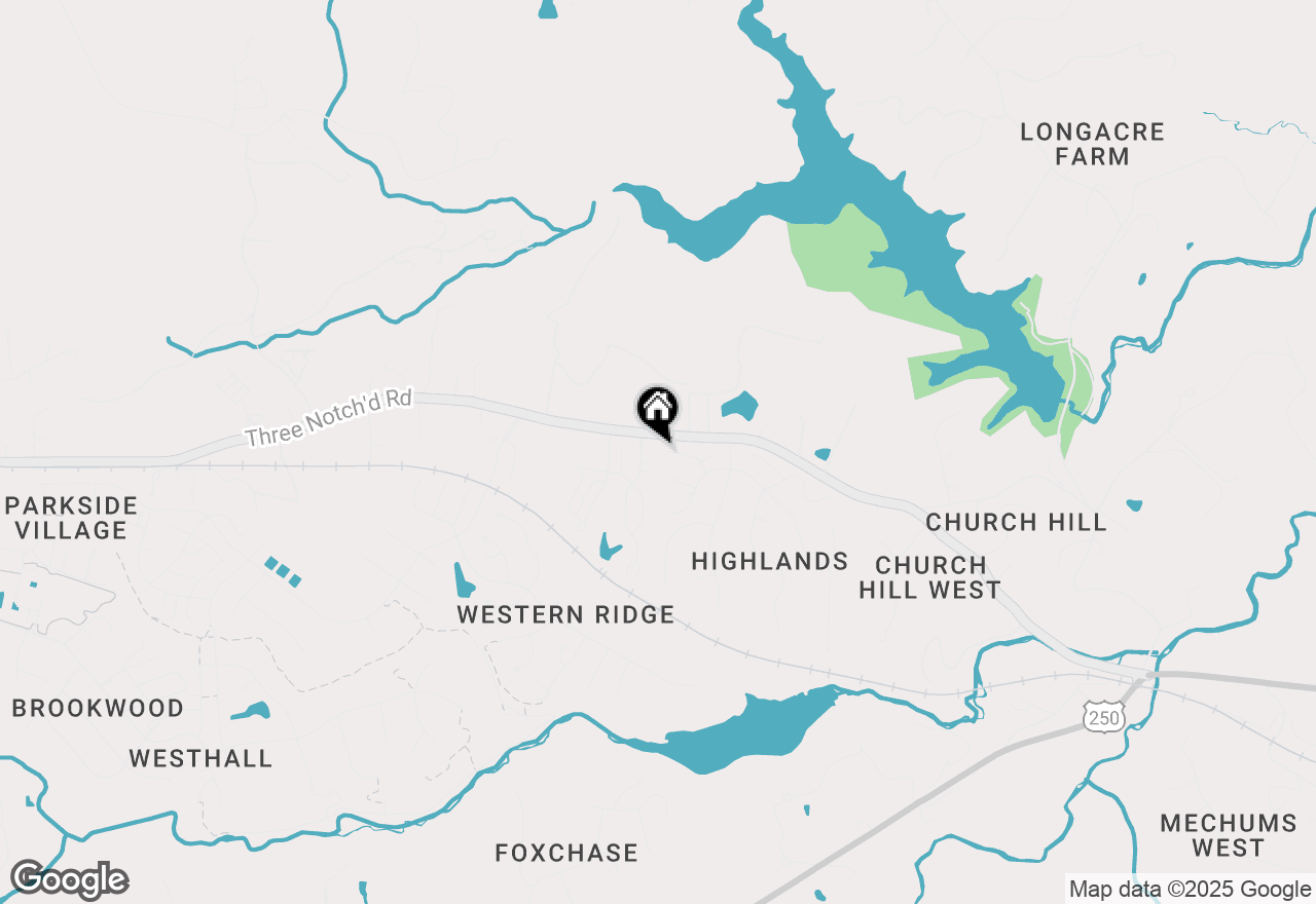 Map of 1254 Clover Ridge Pl, Charlottesville, VA 22901