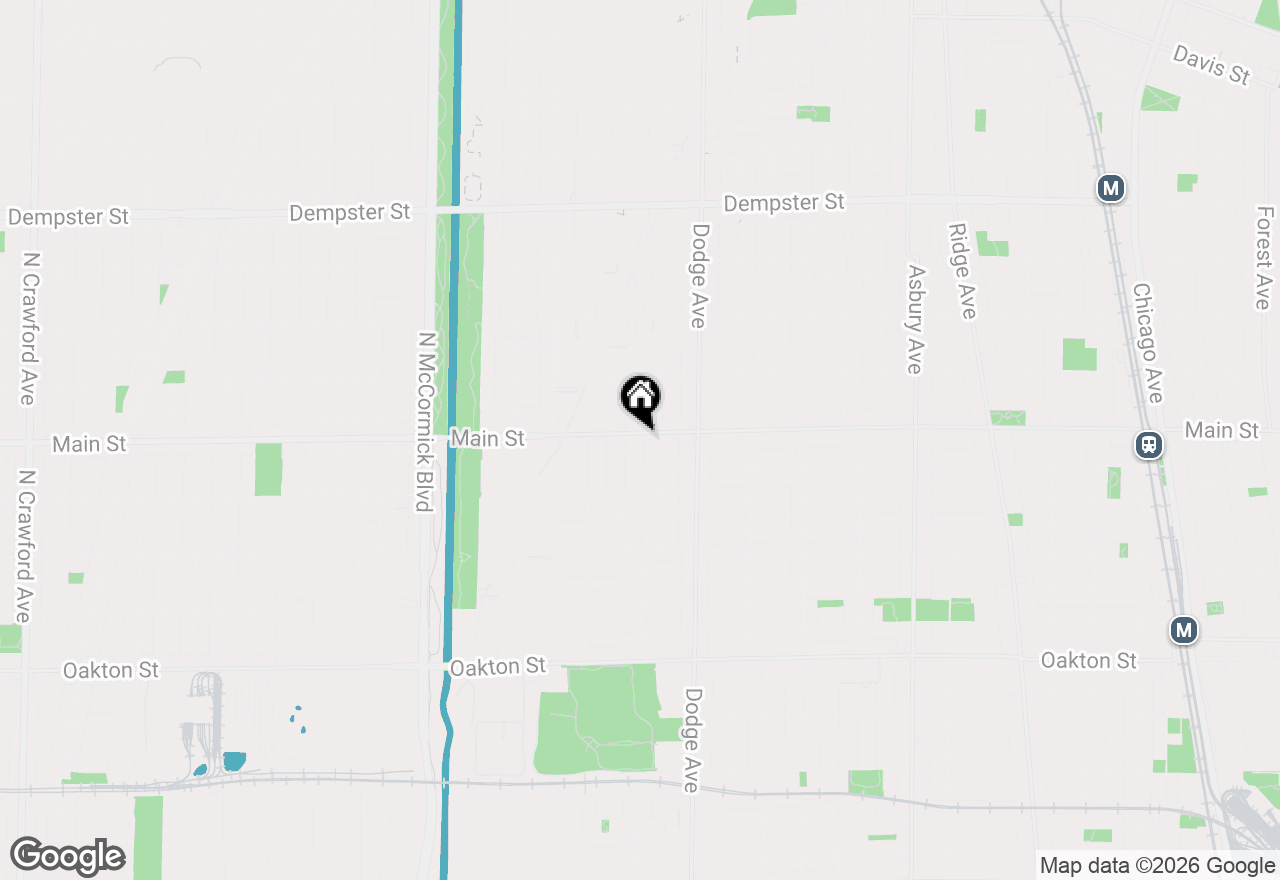 Map of 2016 Main Street, Evanston, IL 60202
