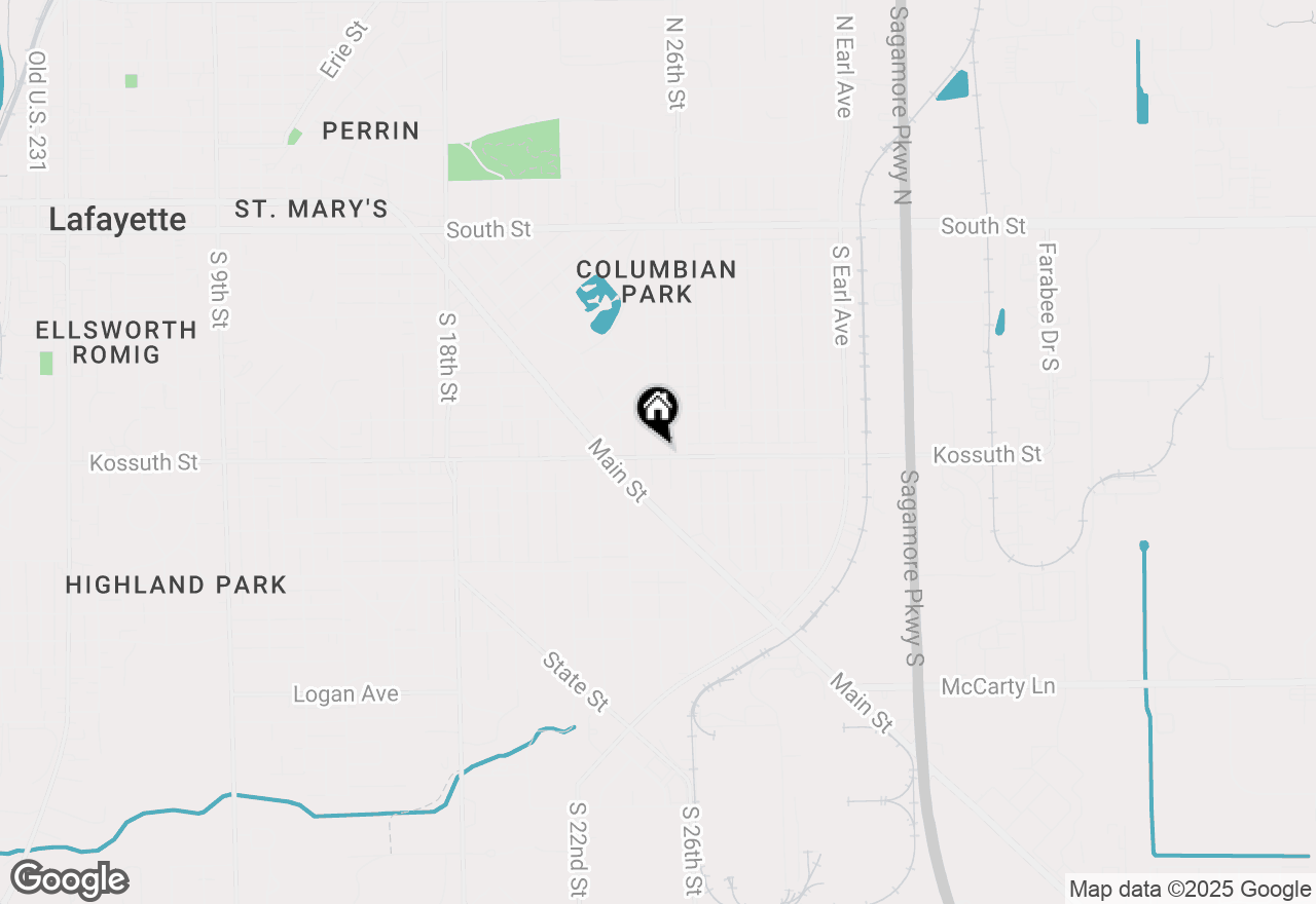 Map of 637 Park Avenue, Lafayette, IN 47904