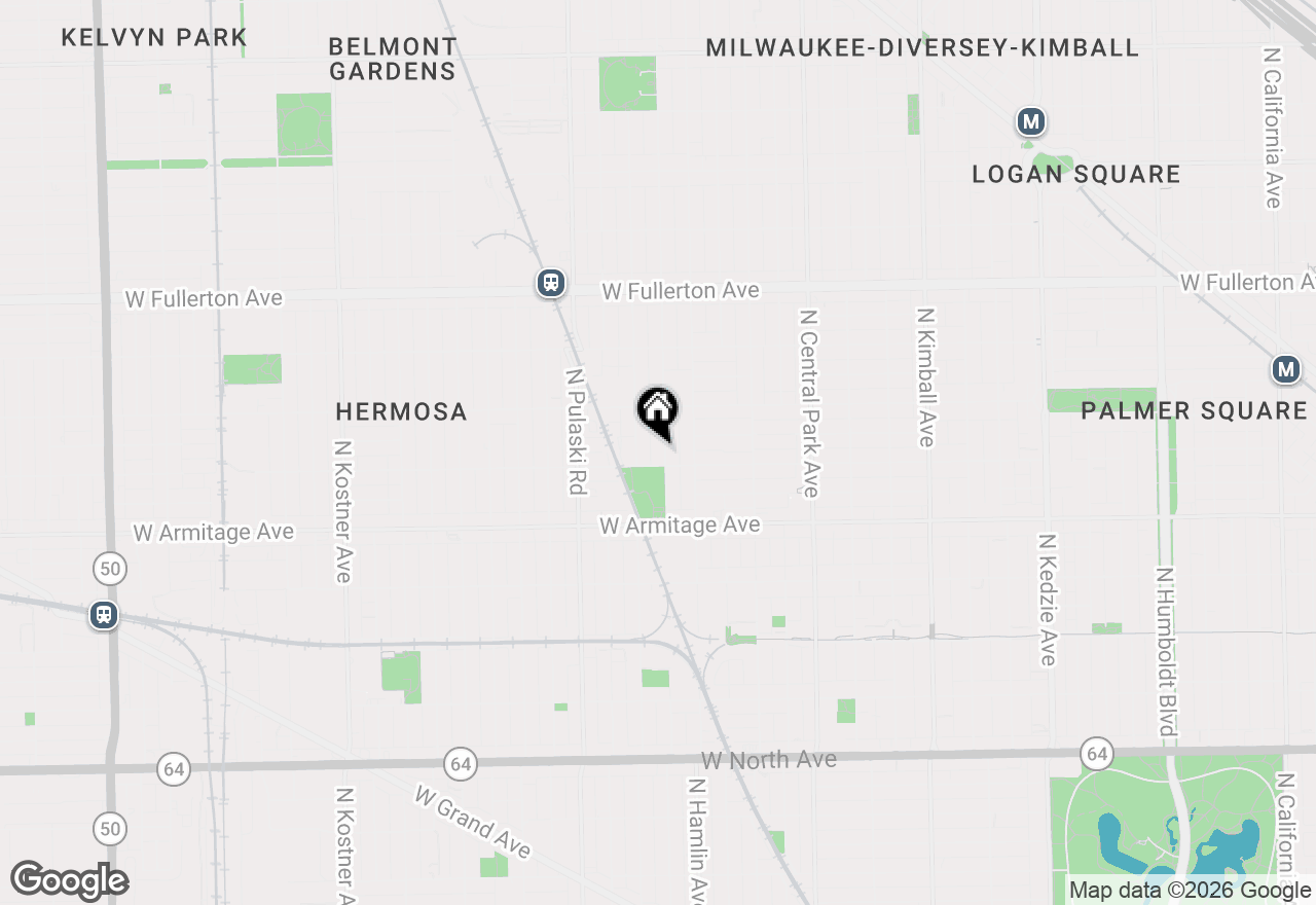 Map of 2110 N Avers Avenue, Chicago, IL 60647