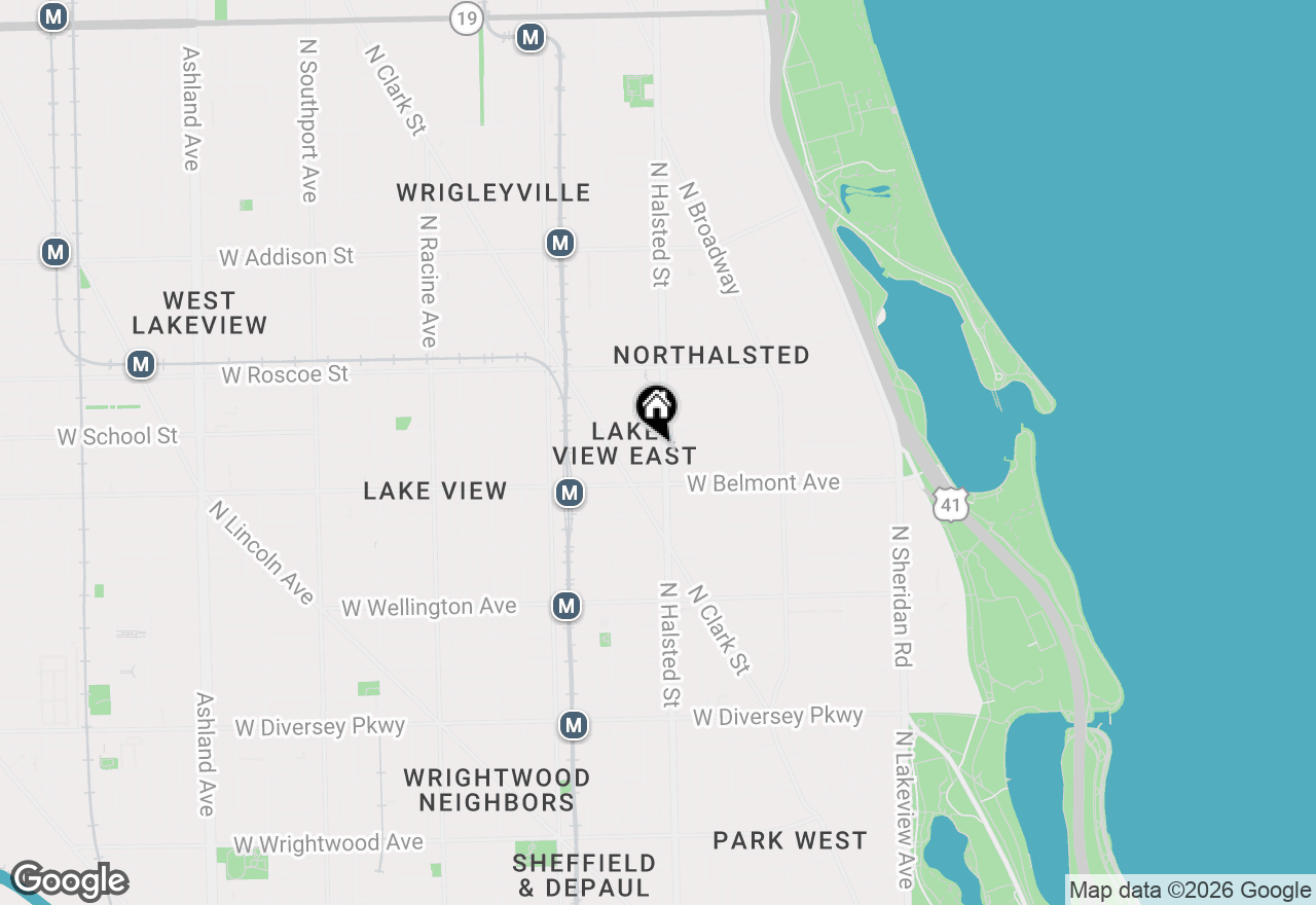 Map of 3232 N Halsted Street #D406, Chicago, IL 60657