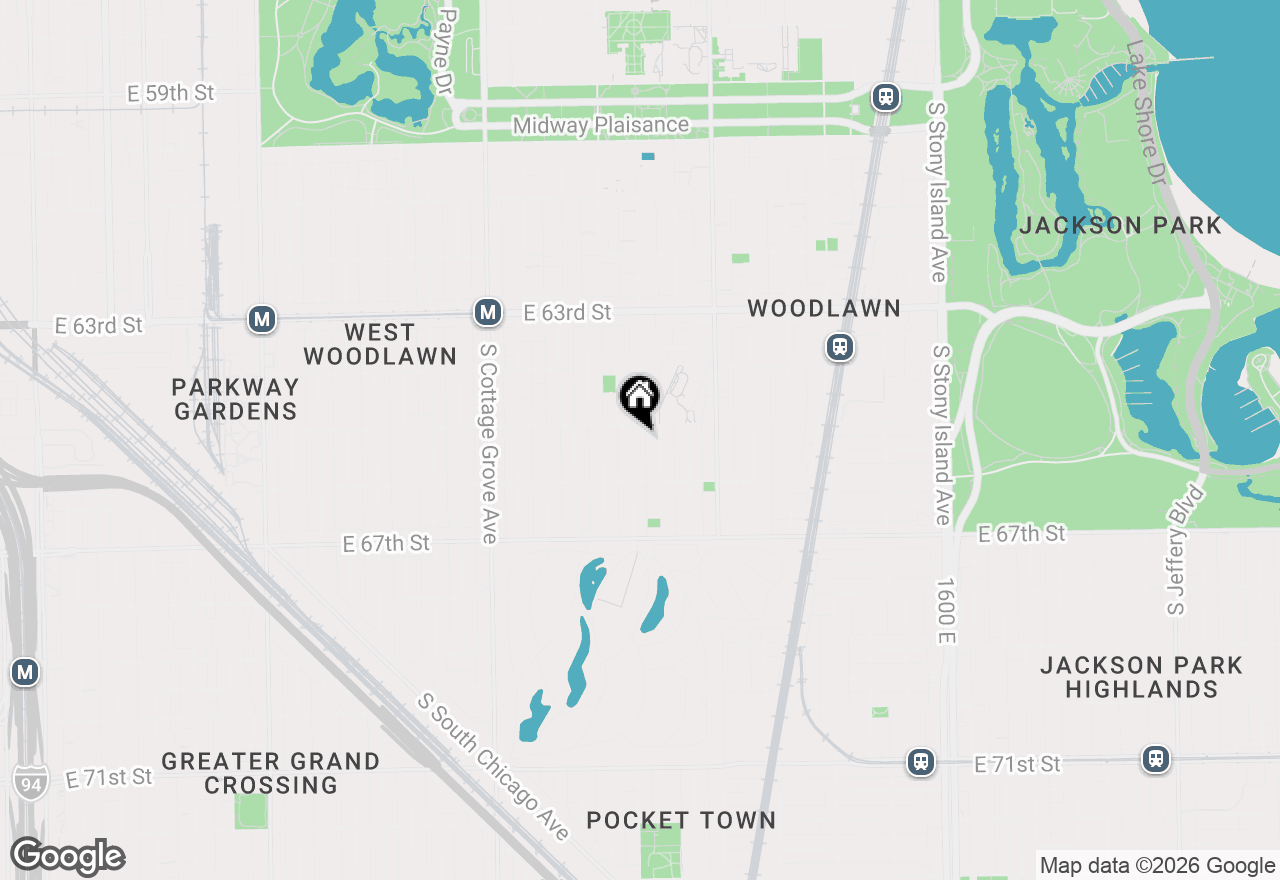 Map of 6515 S Greenwood Avenue #3, Chicago, IL 60637