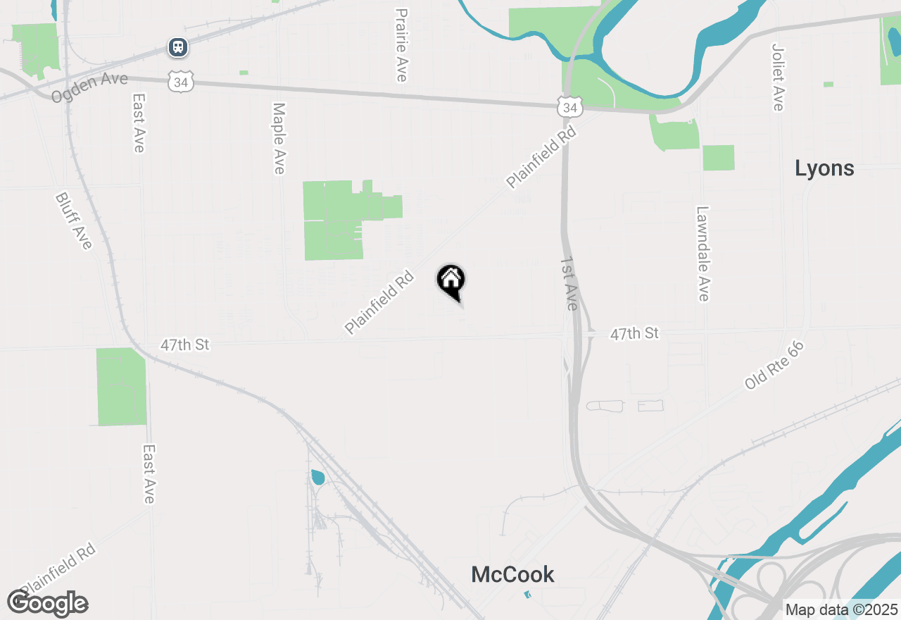 Map of 4613 Grove Avenue #2N, Brookfield, IL 60513