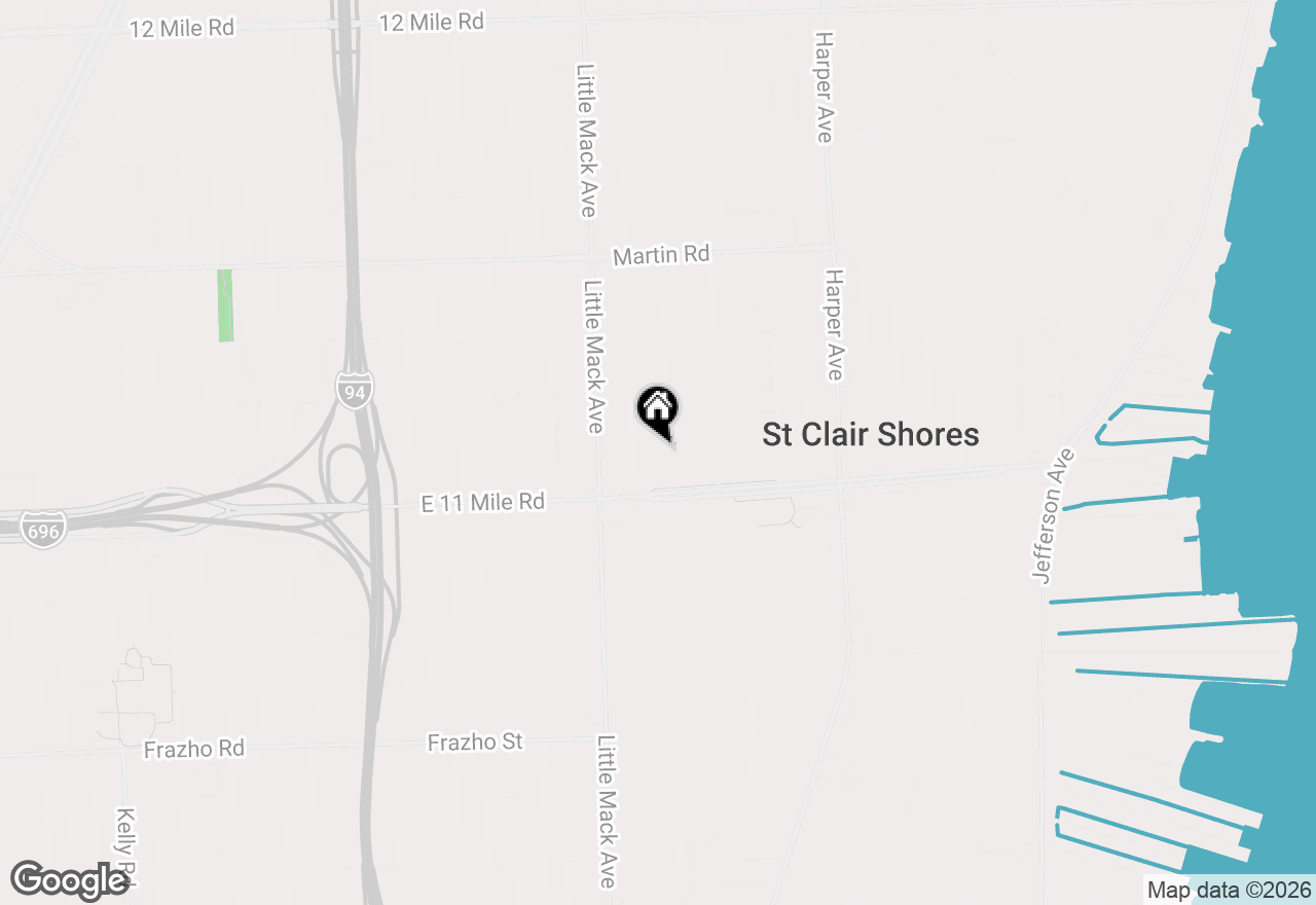Map of 27803 Ruehle Street, Saint Clair Shores, MI 48081