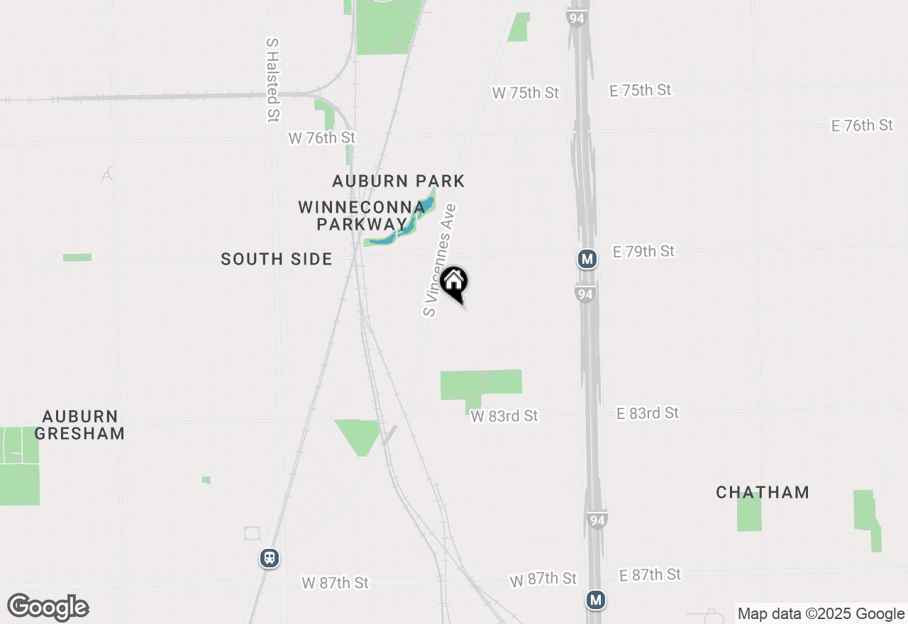 Map of 8020 S Harvard Avenue, Chicago, IL 60620