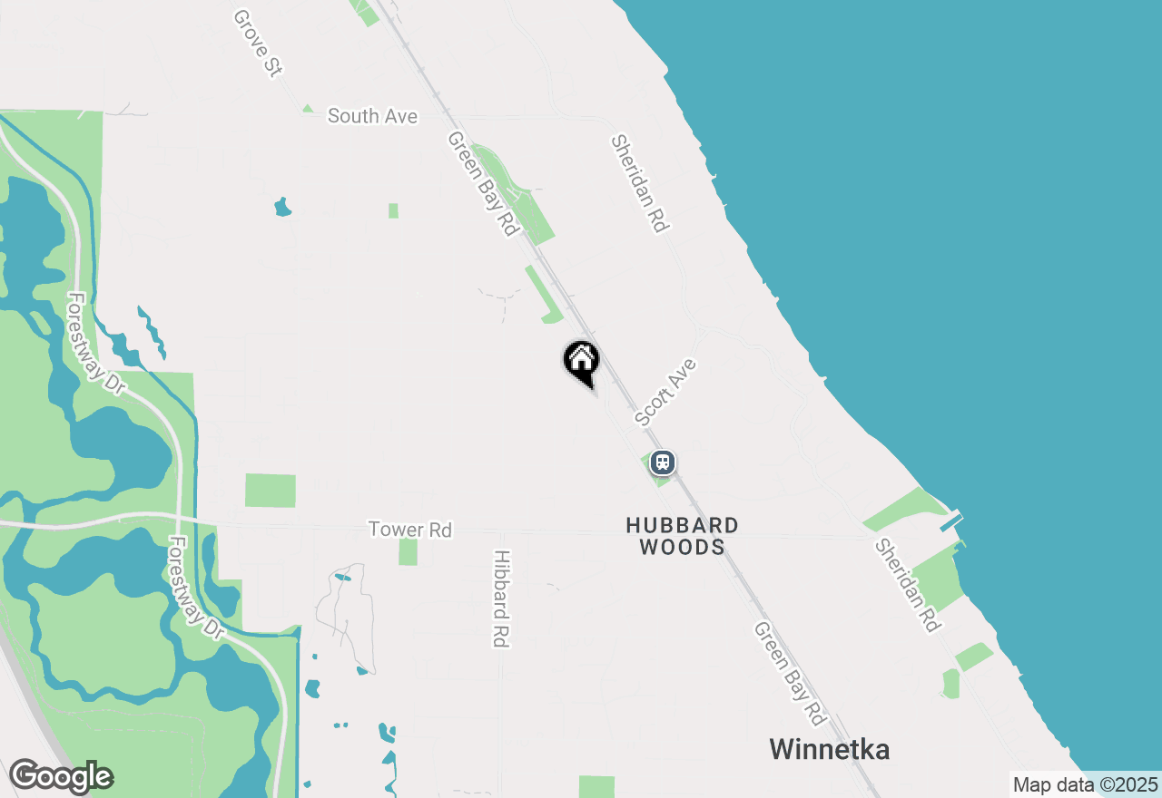 Map of 110 Linden Avenue, Glencoe, IL 60022