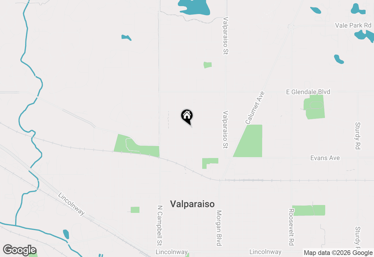 Map of 1406 Lafayette Street, Valparaiso, IN 46383