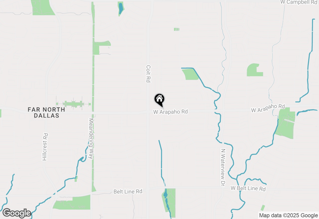 Map of 1101 N Cottonwood Drive, Richardson, TX 75080