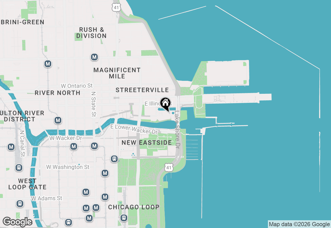 Map of 438 E North Water Street, Chicago, IL 60611