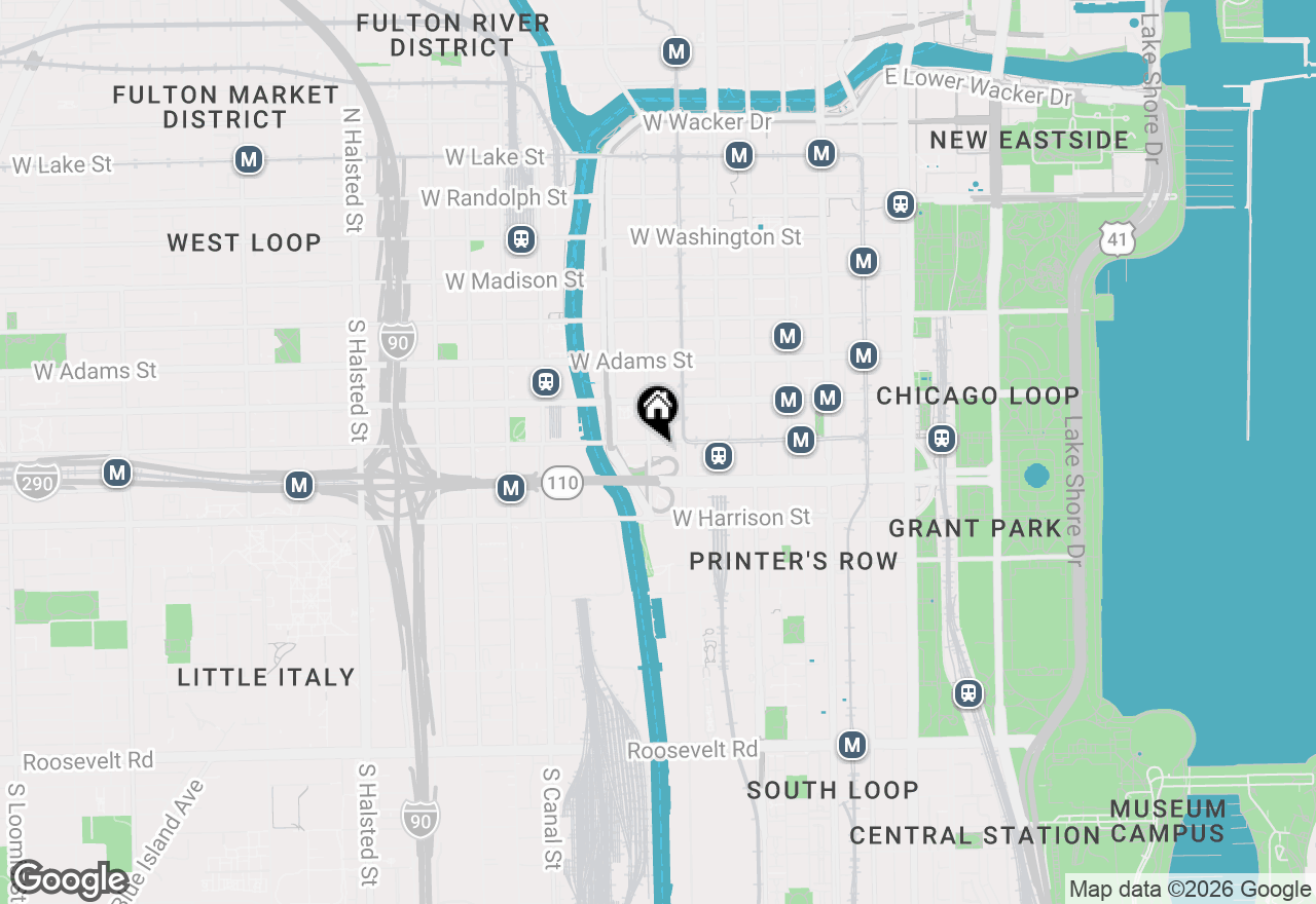 Map of 235 W Van Buren Street #3419, Chicago, IL 60607