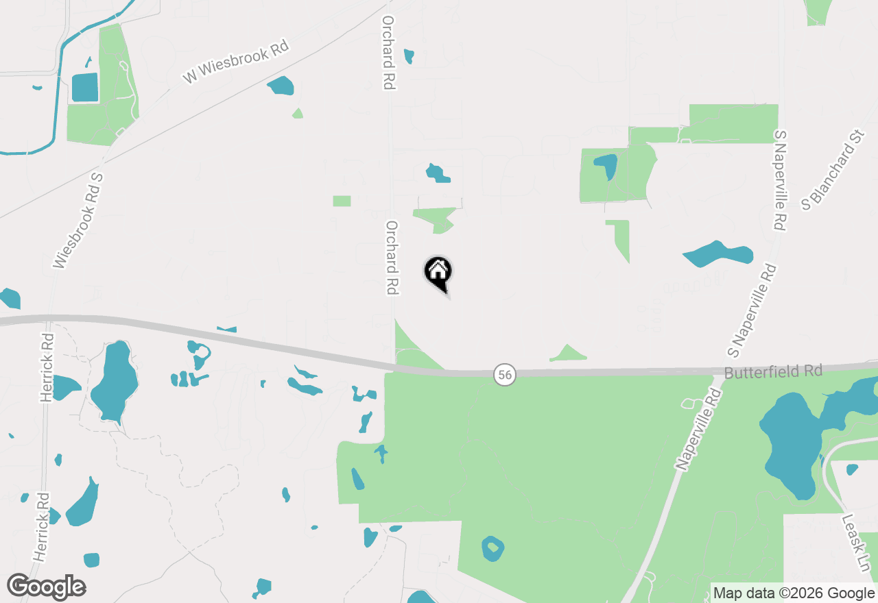 Map of 1982 Sherwood Place, Wheaton, IL 60189