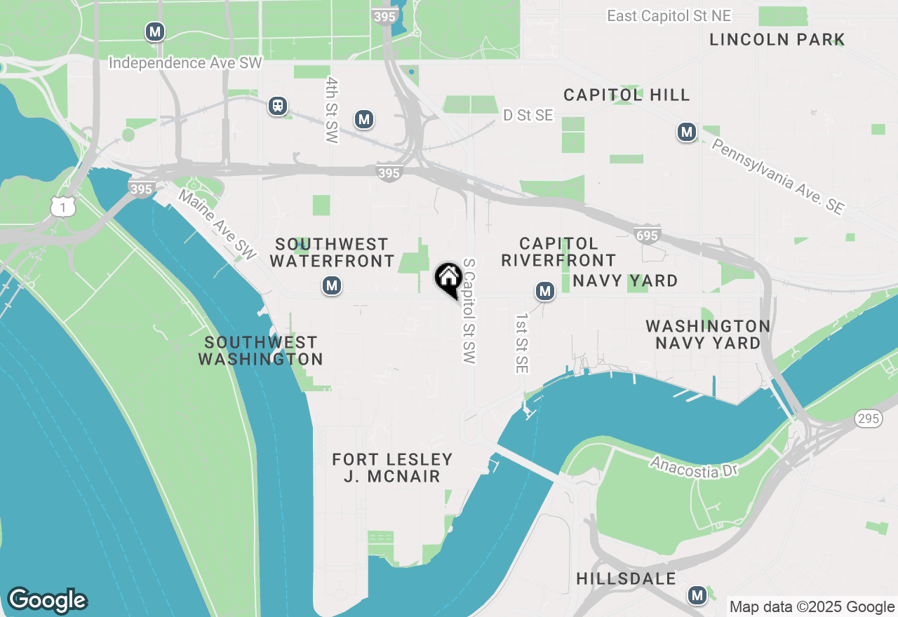 Map of 1216 Half Street Sw, Washington, DC 20024