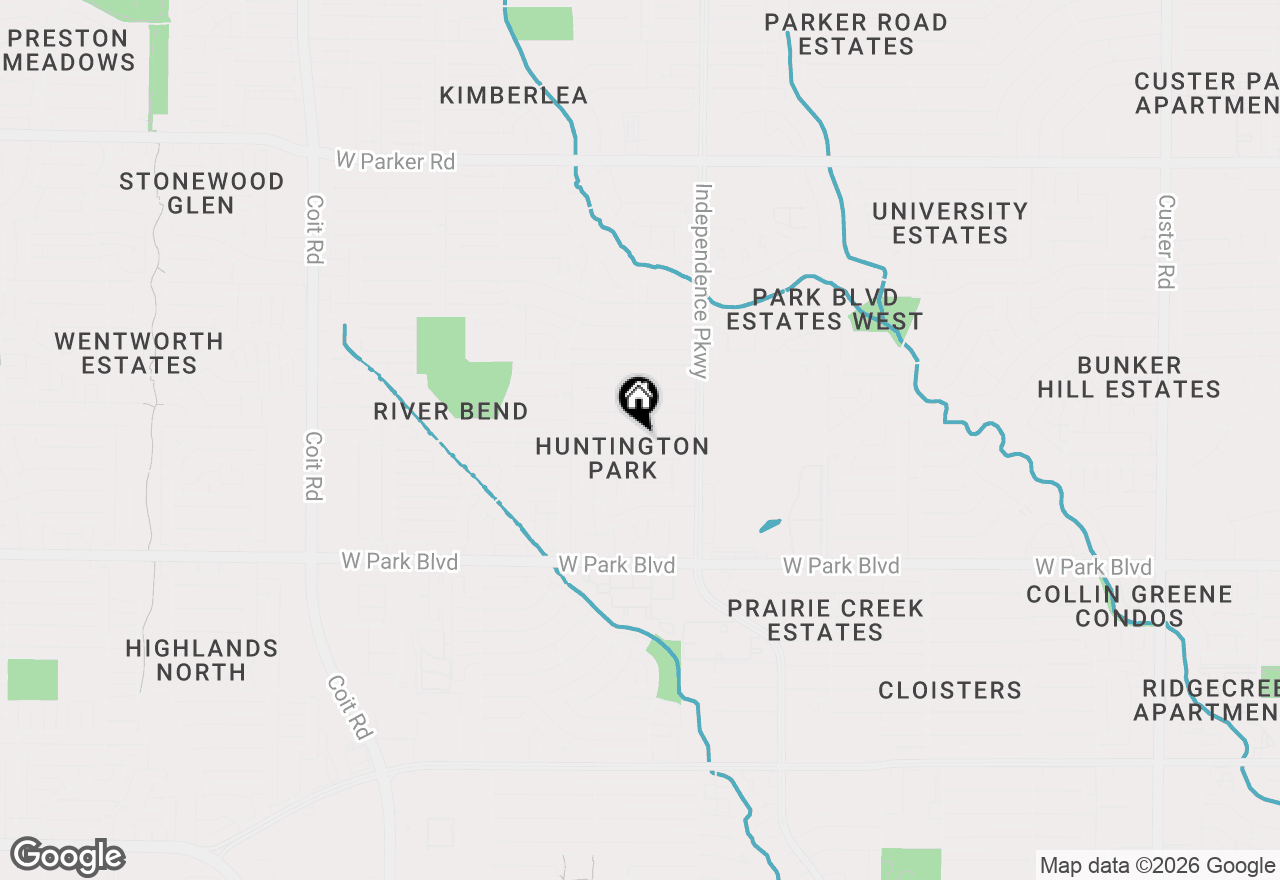 Map of 3213 Dover Drive, Plano, TX 75075