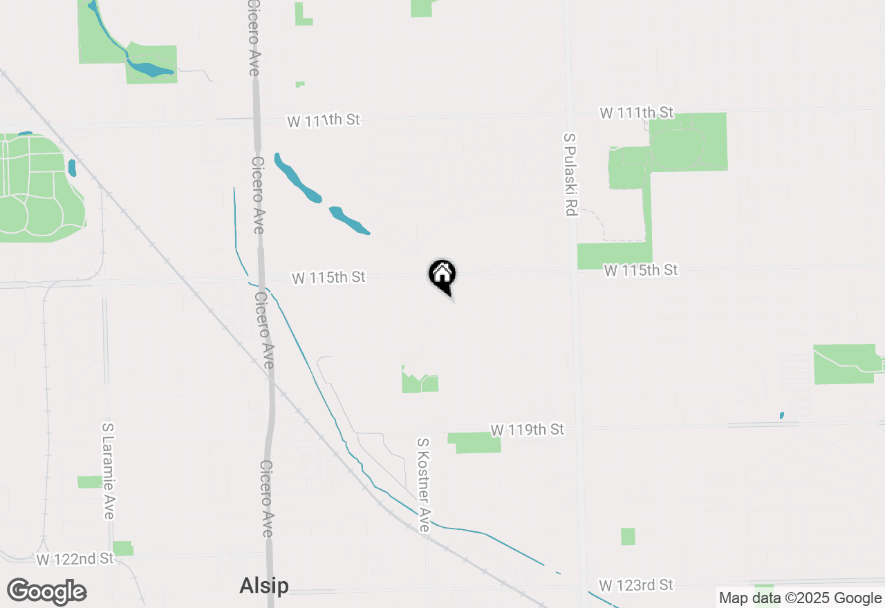 Map of 11532 S Kildare, Alsip, IL 60803