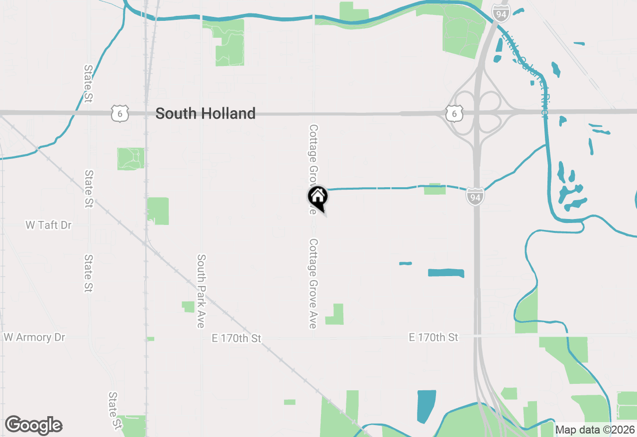 Map of 16549 Cottage Grove Avenue, South Holland, IL 60473