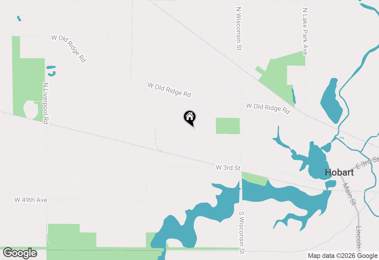 Map of 11 N Guyer Street, Hobart, IN 46342