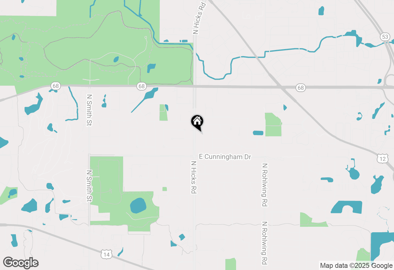 Map of 403 E Amherst Street, Palatine, IL 60074