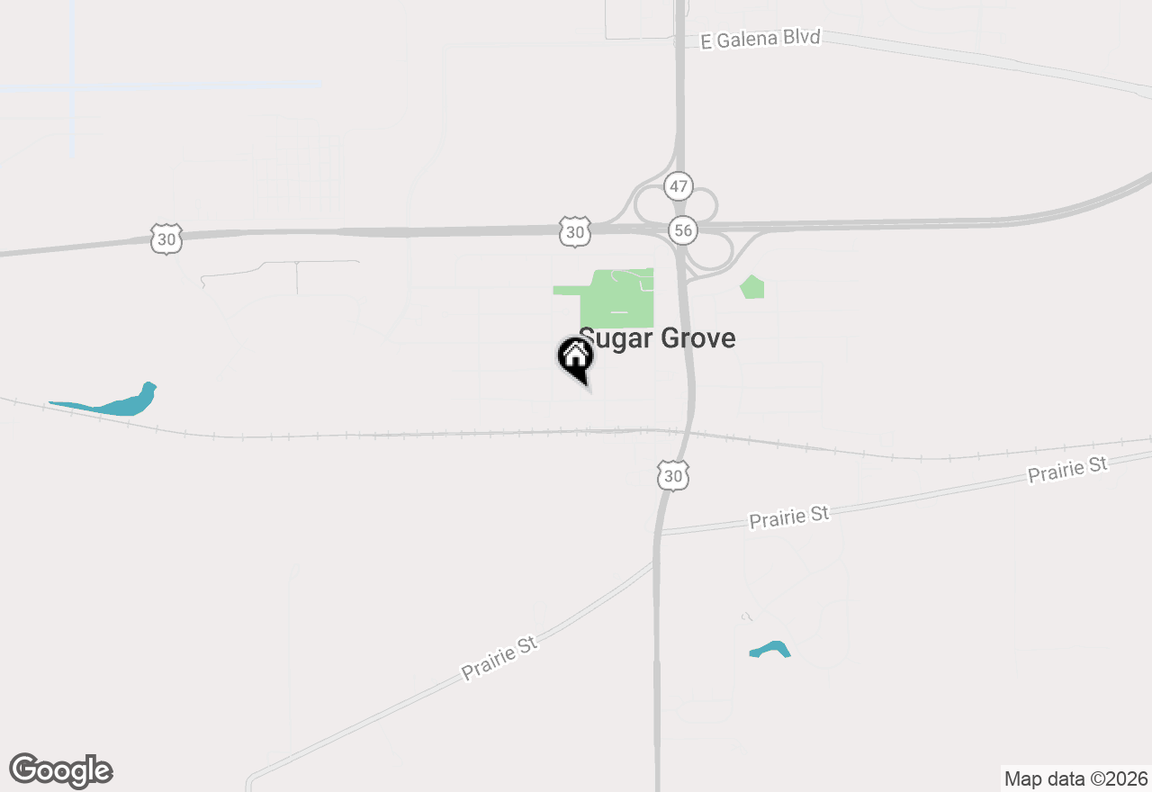 Map of 155 Maple Street, Sugar Grove, IL 60554