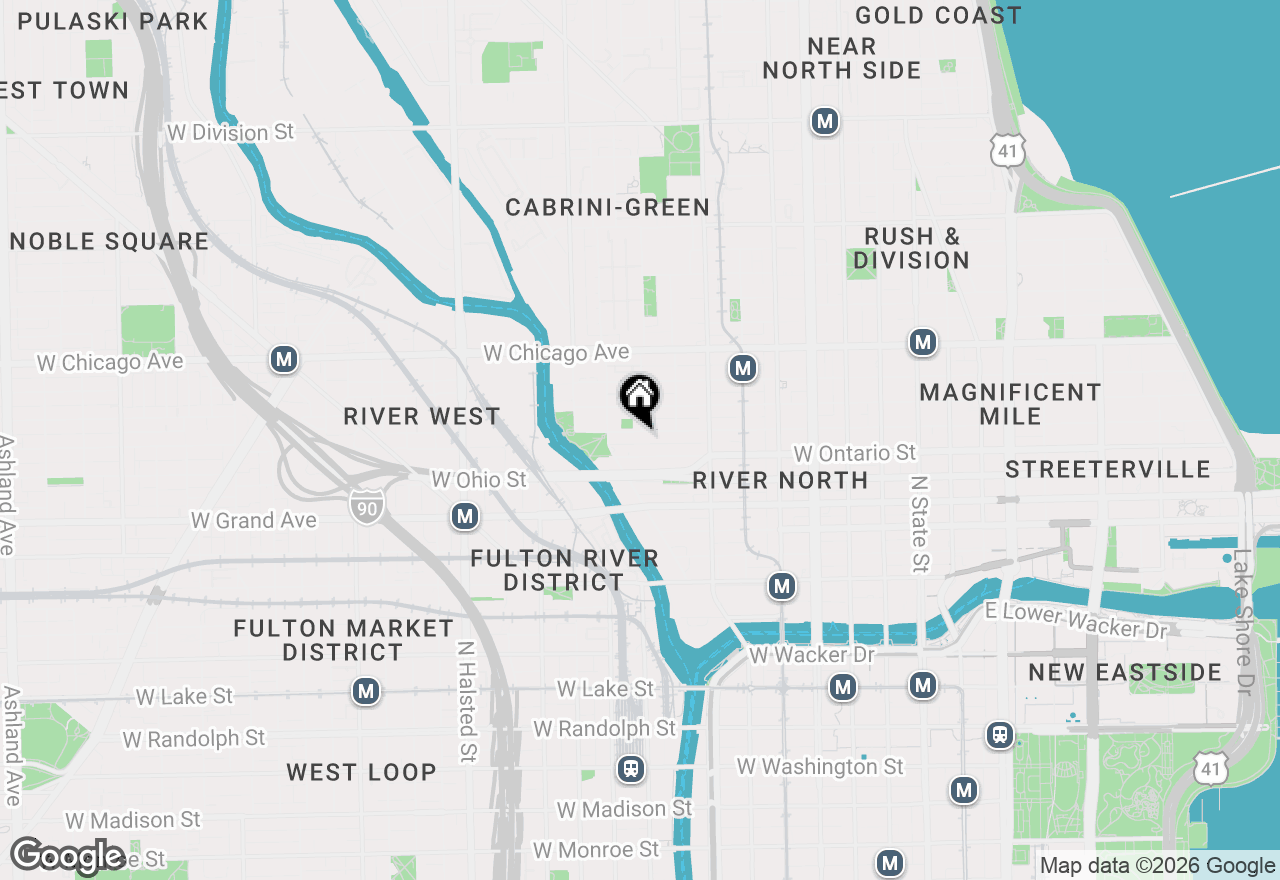 Map of 435 W Erie Street #701, Chicago, IL 60654
