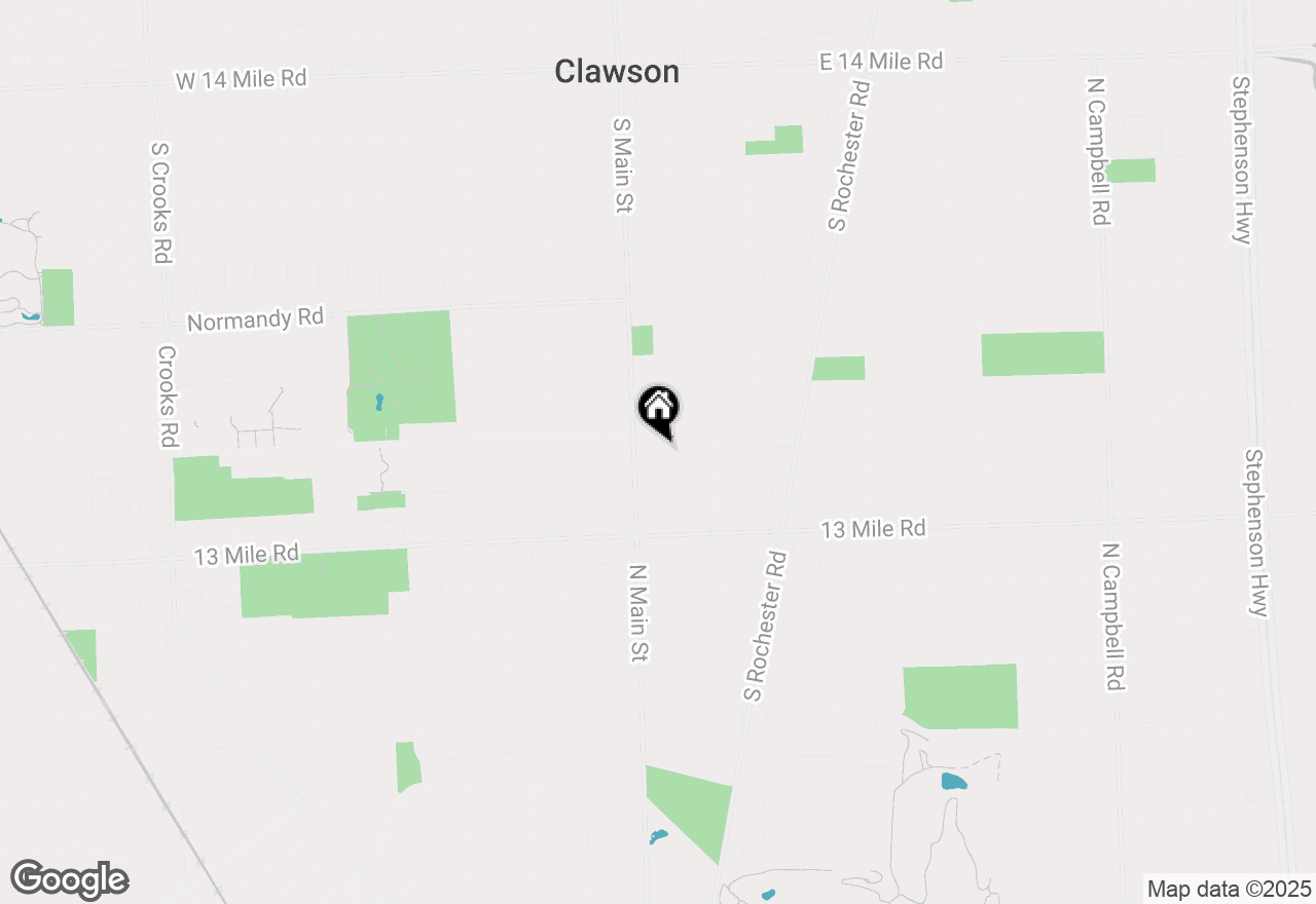 Map of 124 Woodlawn Avenue, Royal Oak, MI 48073