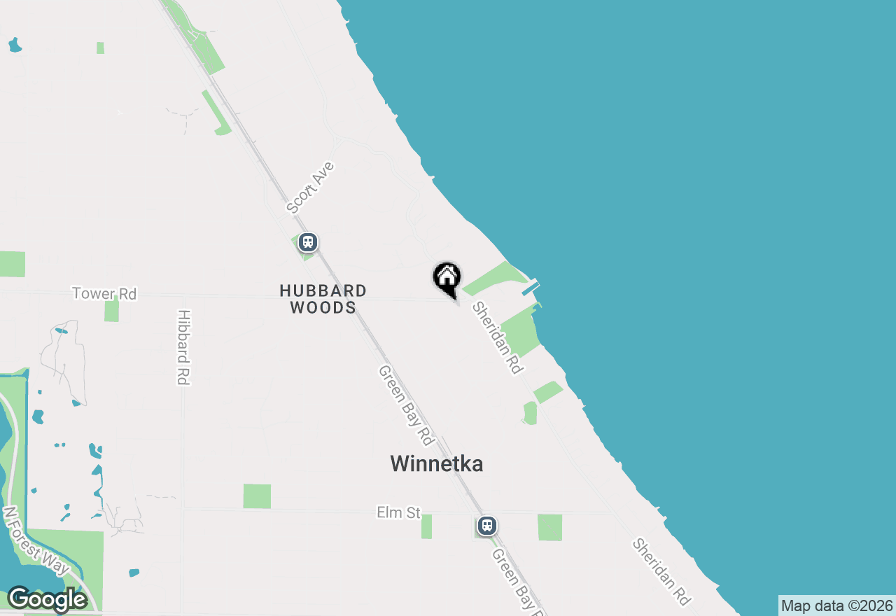 Map of 870 Bryant Avenue, Winnetka, IL 60093