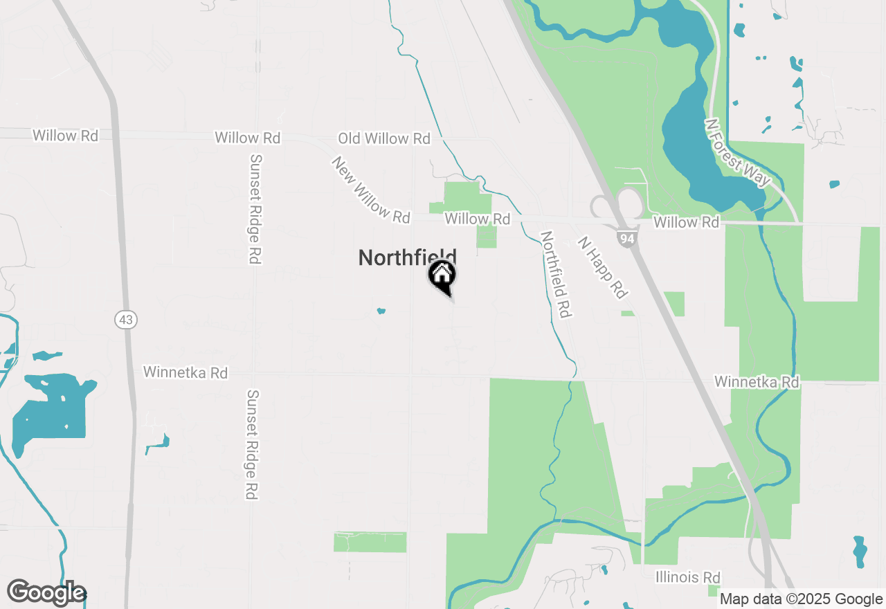 Map of 220 Dickens Road, Northfield, IL 60093