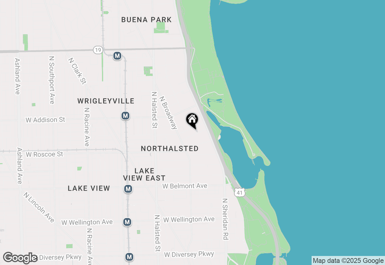 Map of 555 W Cornelia Avenue #1906, Chicago, IL 60657