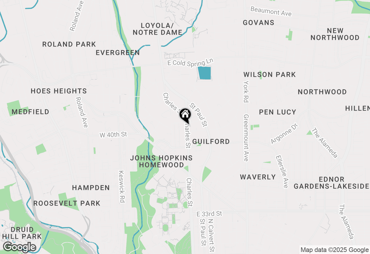 Map of 4000 N Charles Street #308, Baltimore, MD 21218