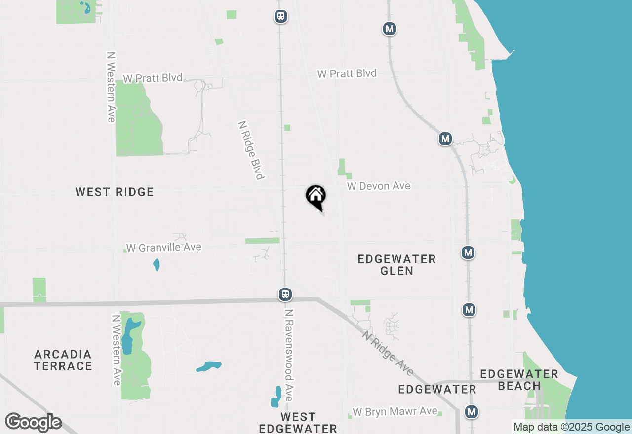 Map of 6316 N Paulina Street #3D, Chicago, IL 60660