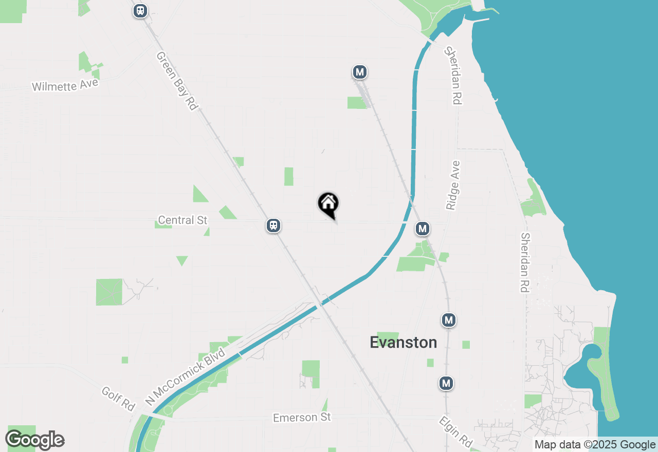 Map of 2535 Ashland Avenue, Evanston, IL 60201